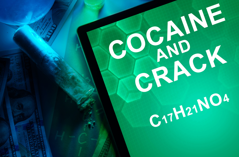 Tablet with cocaine and crack written on it